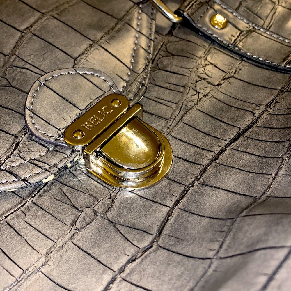 🐊 RELIC (Faux) Crocodile Shoulder Bag 👜